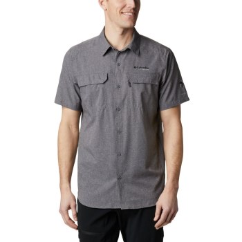 Columbia Irico Short Sleeve, Camisa Grises Para Hombre | 245836-QAM